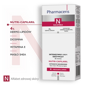PHARMACERIS N  NUTRI-CAPILARIL INTENSYWNY KREM ODŻYWCZY DO TWARZY 50 ML